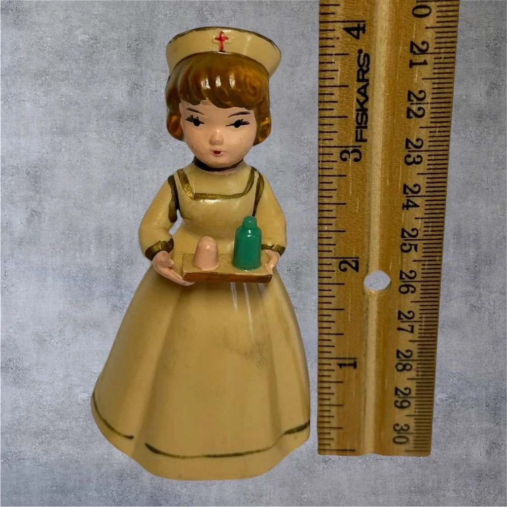 Wilton Nurse Figurine Cake Topper‎ Vintage W 782 Hong Kong Plastic